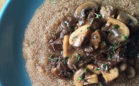 Amaranth "Risotto" With Mushrooms