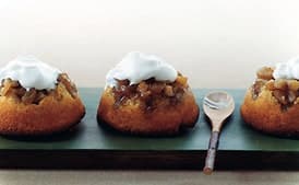Apple Upside-Down Cornmeal Cakes