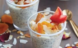 Apricot Coconut White Chocolate Pudding