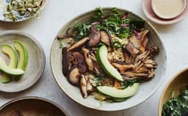 Avocado-Miso-Mushroom Bowl