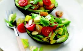 Avocado Salad with Bell Pepper and Tomatoes
