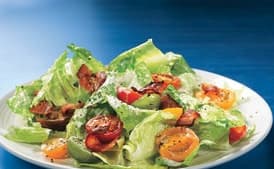 Bacon, Lettuce, and Cherry Tomato Salad with Aioli Dressing