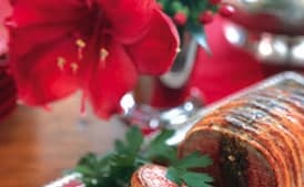 Bacon-Wrapped Beef Tenderloin with Herb Stuffing