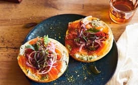 Bagels with Japanese-ish Fixings