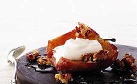 Baked Apples with Candied Walnuts