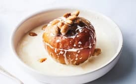 Baked Apples with Prunes, Almonds, and Amaretto
