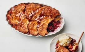 Baked Cinnamon Toast with Fruit