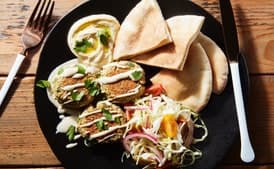 Baked Falafel With Orange-Tahini Sauce