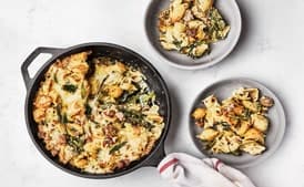 Baked Pasta Shells with Sausage and Greens