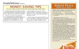 Baked Pears with Ice cream