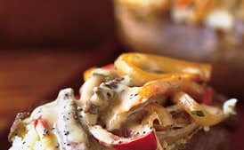 Baked Potatoes with Rib-Eye Steak Hash