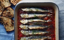 Baked Sardines in Pepperonata