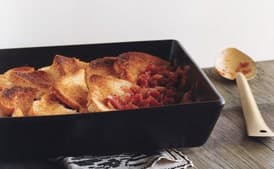 Baked Tomatoes with Crusty Bread