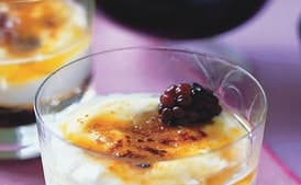 Balsamic-Blackberry Crème Brûlée