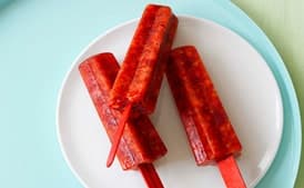 Balsamic-Strawberry Pops