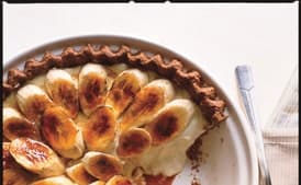 Banana Cream Pie with Whole Grain Chocolate Crust