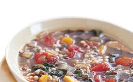 Barley and Lentil Soup with Swiss Chard