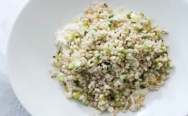 Barley, Cauliflower, and Herbs with Burrata