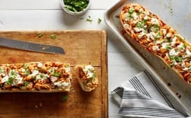 BBQ Chicken French Bread Pizzas with Smoked Mozzarella