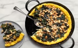 Beans and Greens Polenta Bake