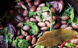 Beans with Kale and Portuguese Sausage