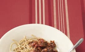 Beef Shank and Sausage Ragù with Whole Grain Spaghetti