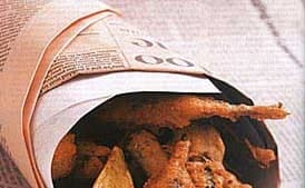 Beer-Batter-Fried Sardines and Lime