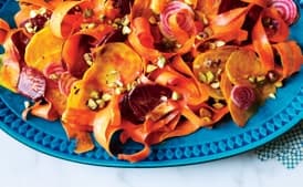 Beet and Carrot Salad With Curry Dressing and Pistachios