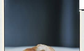 Beet Salad with Almond Butter and Gorgonzola Bomboloni
