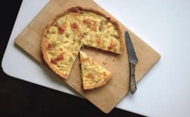 Belgian Leek Tart with Aged Goat Cheese (Flamiche Aux Poireaux)
