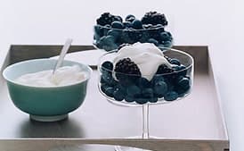 Berries with Geranium Cream