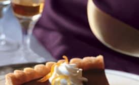 Bittersweet Chocolate-Citrus Tart with Jasmine Whipped Cream