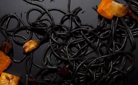 Black and Orange Halloween Pasta