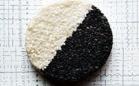 Black and White Sesame Seed Cookies