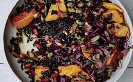 Black and Wild Rice Salad with Roasted Squash