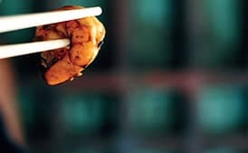 Black-Bean Shrimp with Chinese Broccoli