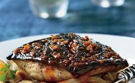 Black Cod with Roasted Sweet-and-Sour Onions