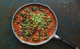 Black-Eyed Peas With Chard and Green Herb Smash