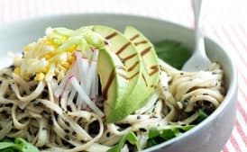 Black Sesame Noodle Bowl