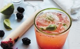 Blackberry-Basil Mule