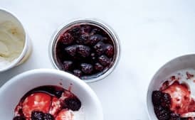 Blackberry-Vinegar Caramel Sauce