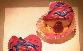 Bleeding Heart Cupcakes