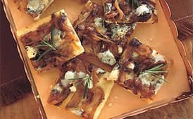 Blue Cheese and Caramelized-Onion Squares
