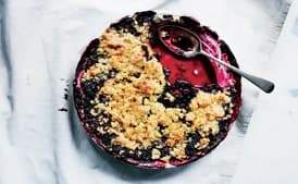 Blueberry and Corn Crisp