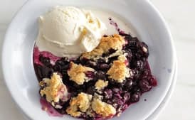 Blueberry-Drop Biscuit Cobbler