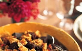 Boston Brown Bread Stuffing with Bacon and Tarragon