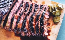 Braised Brisket with Bourbon-Peach Glaze
