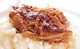 Braised Chicken with Shallots, Garlic, and Balsamic Vinegar