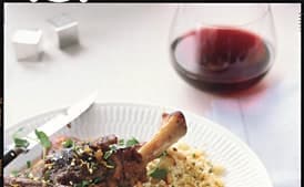 Braised Lamb Shanks with Spring Vegetables and Spring Gremolata