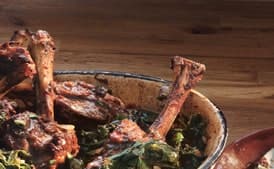 Braised Lamb Shanks with Swiss Chard